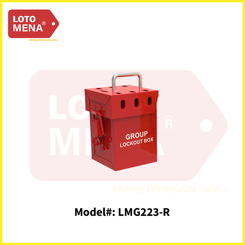 Group Lockout Box – MINI : RED
