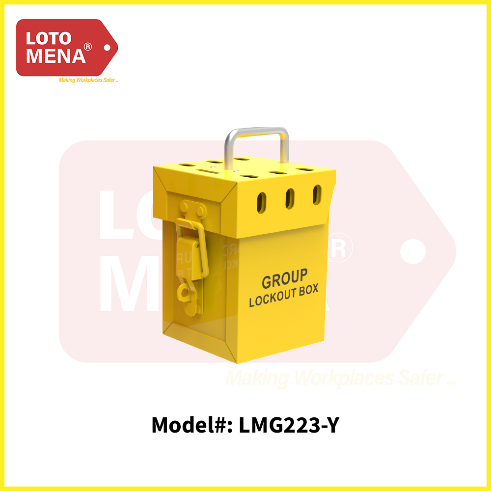 Group Lockout Box – MINI : Yellow